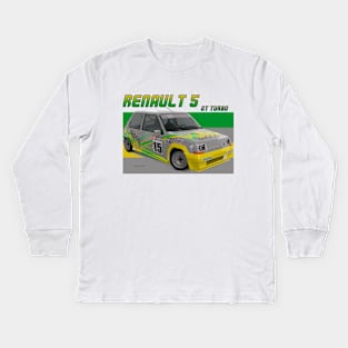 Renault 5 GT Turbo Kids Long Sleeve T-Shirt